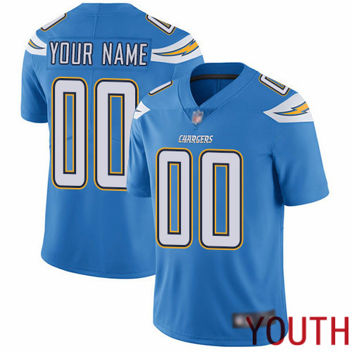 Limited Electric Blue Youth Alternate Jersey NFL Customized Football Los Angeles Chargers Vapor Untouchable->customized nfl jersey->Custom Jersey